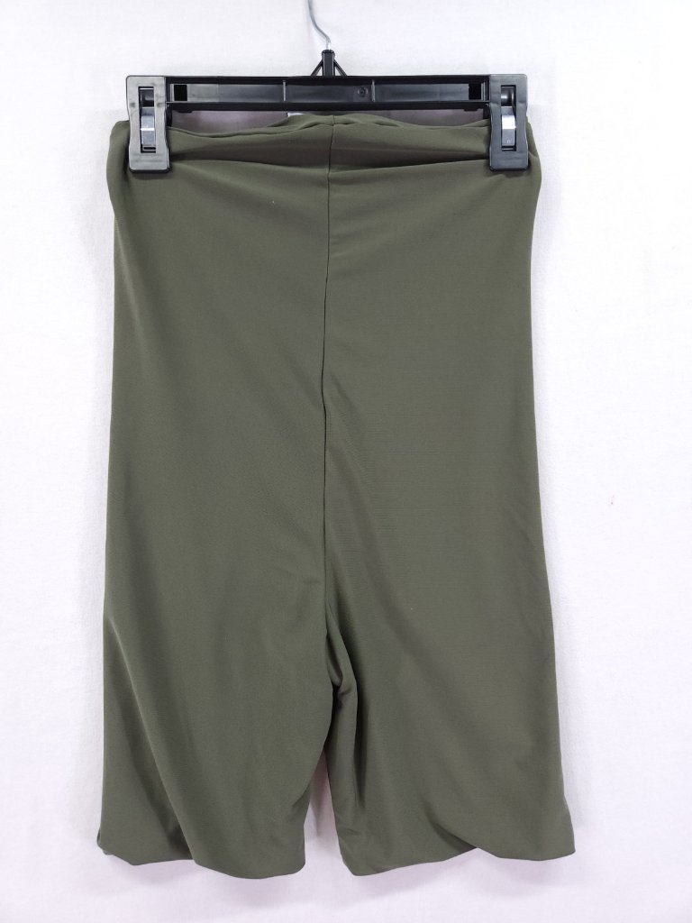 Aym Studio Womens Xs Olive Green High Waist Biker Shorts Stretch Athletic Shorts — image 2 of 7